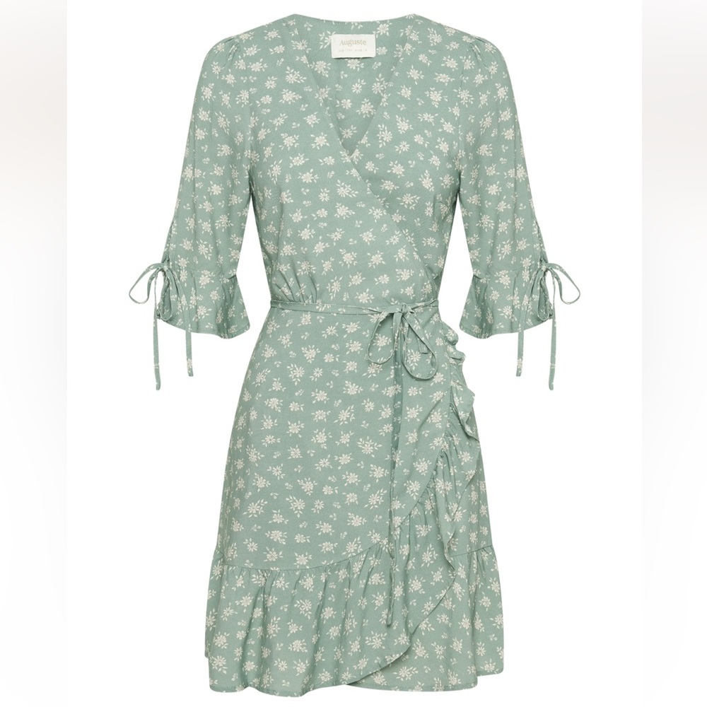 Auguste the label - size 6 Ava Thea wrap mini dress
